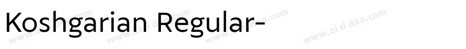 Koshgarian Regular字体转换